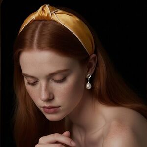 🆕J. Crew Orange Hair Accessory with Knotted Design